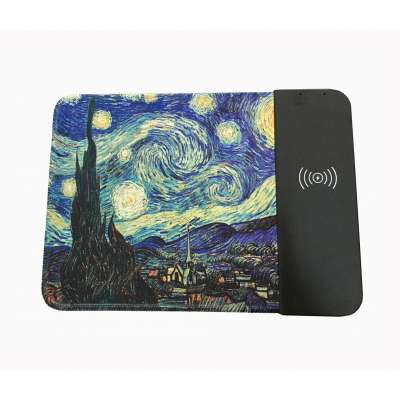 Fold Soft Material 10W Wireless Charging Phone Mouse Pad Wireless